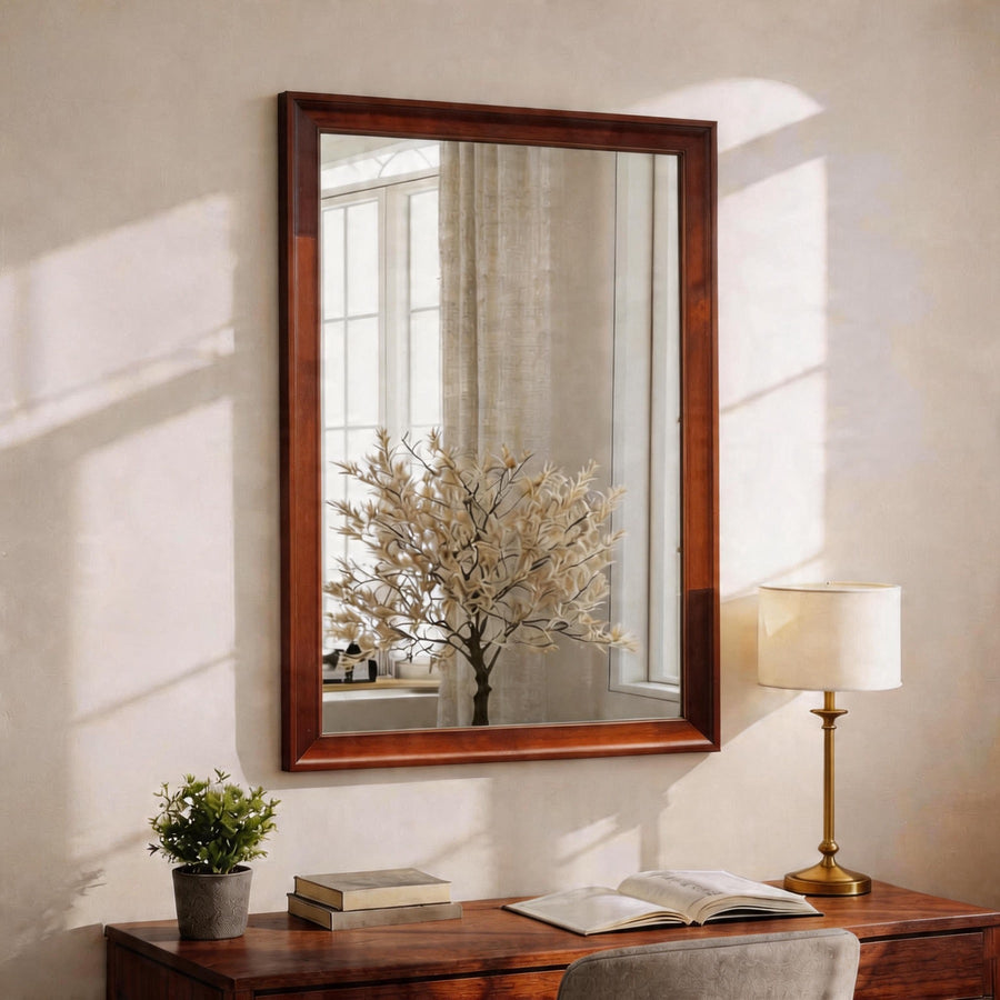 Recta Walnut Wall Mirror
