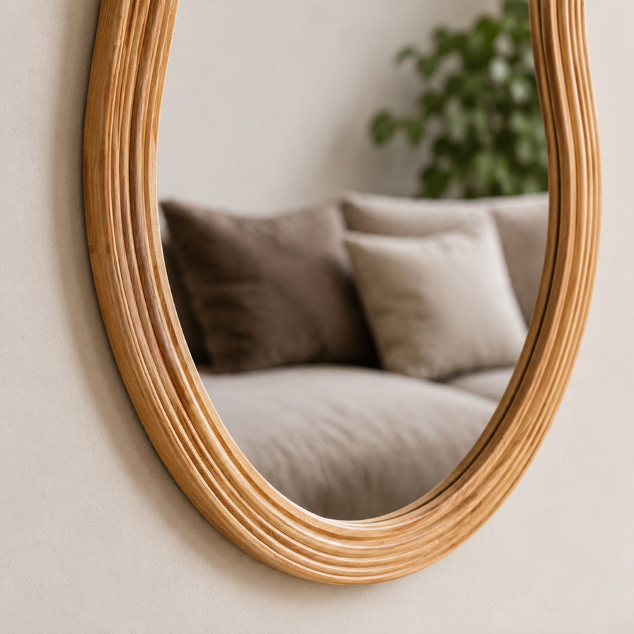 WAVO Wood Wall Mirror