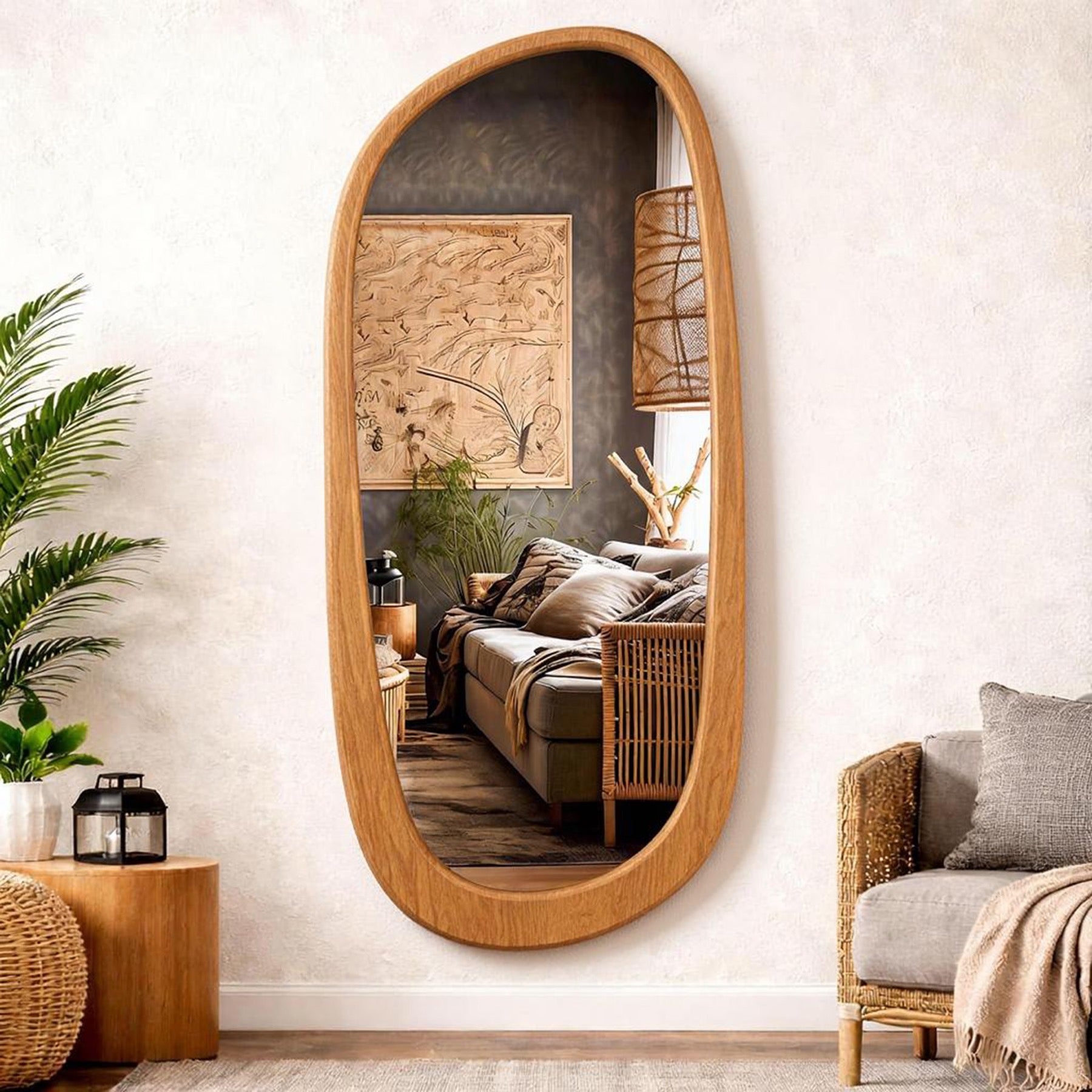 ARKO Wood Wall Mirror
