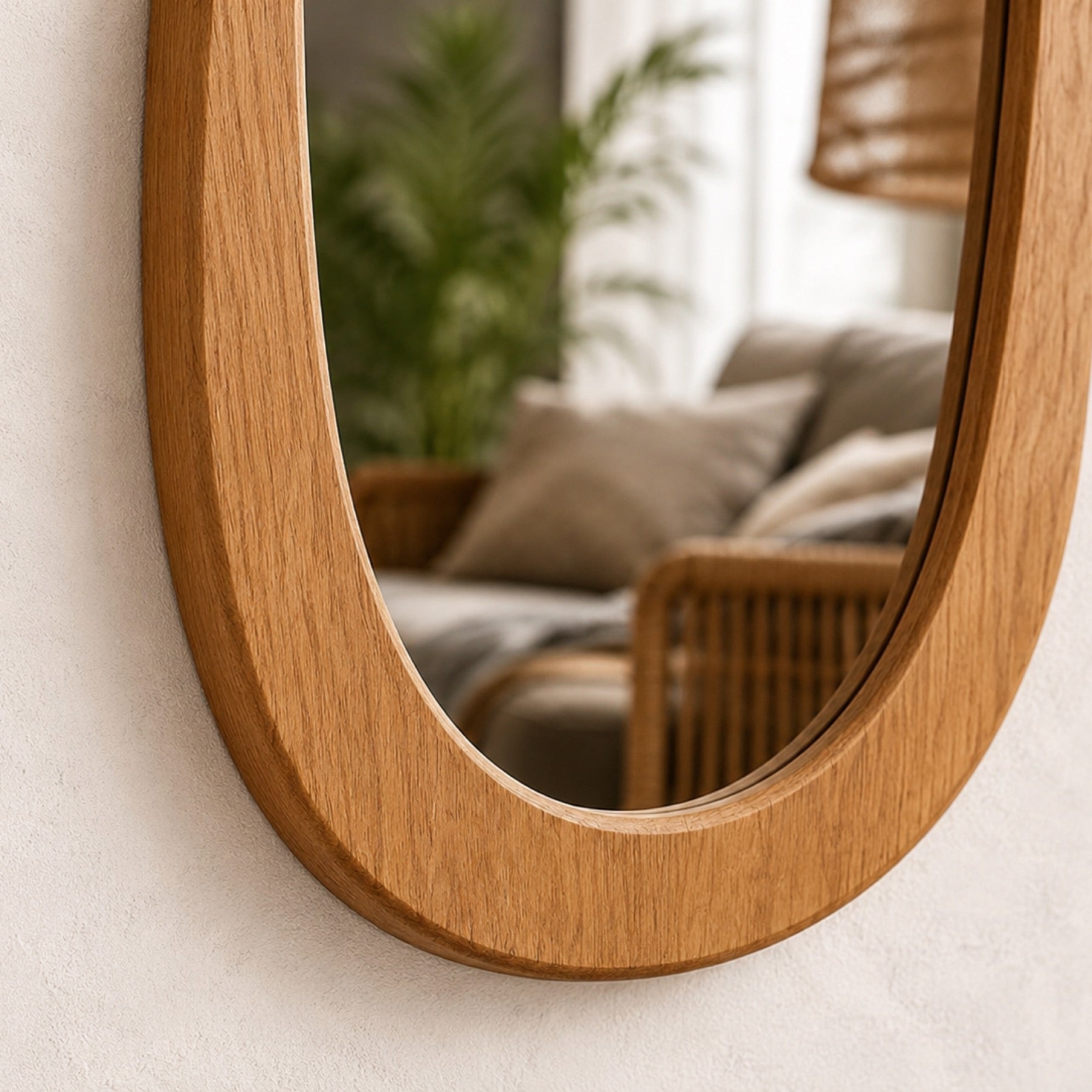 ARKO Wood Wall Mirror Detail