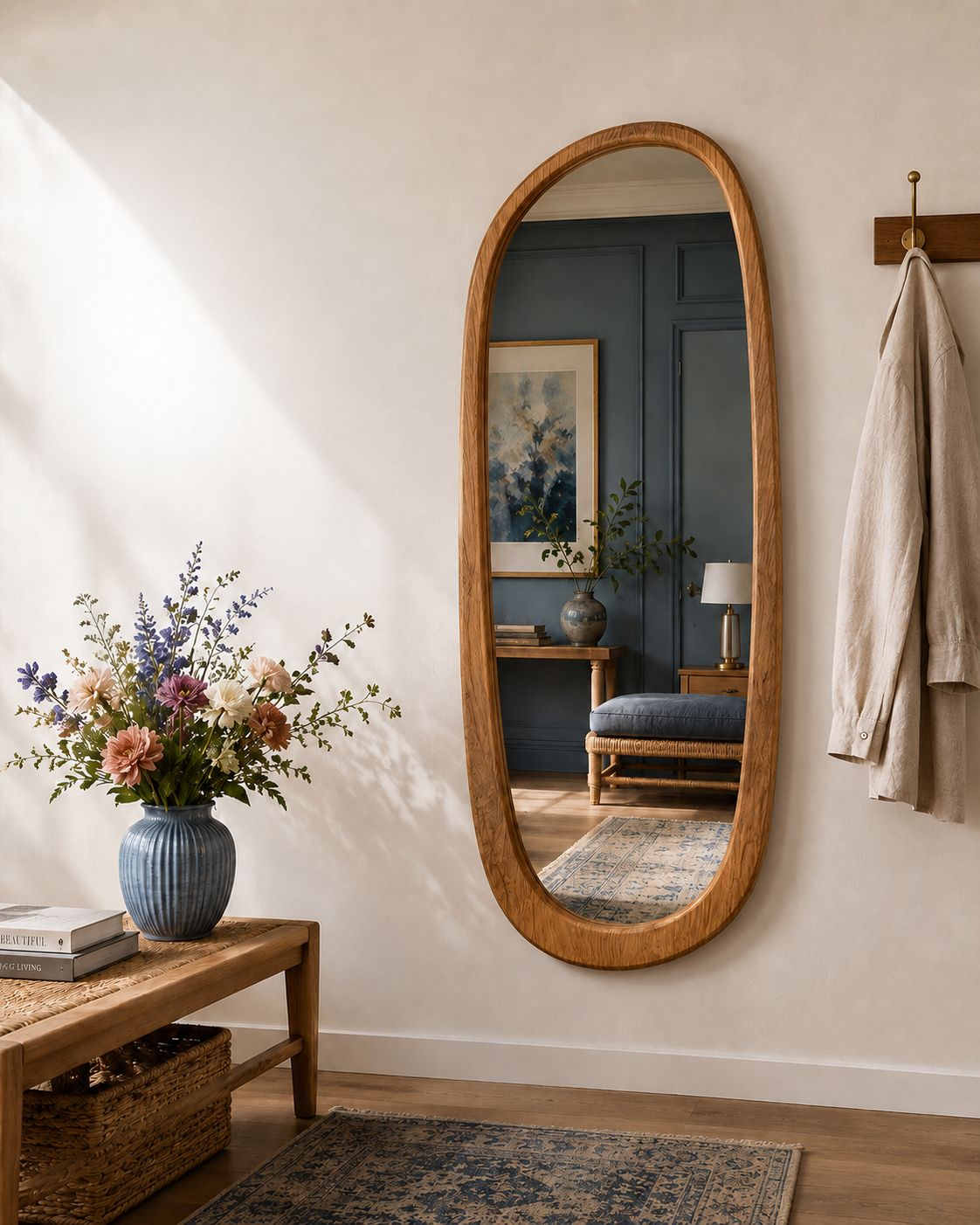 Arko Wood Wall Mirror — alt scene