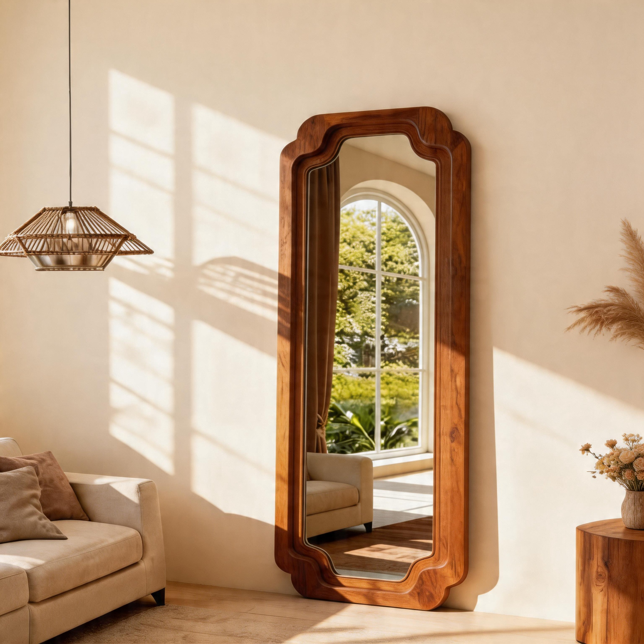Vinta Walnut Full-Length Mirror